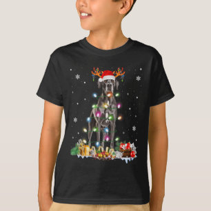 T-shirt Grand Danse Noël Santa Hat Fairy Lights Pyjama