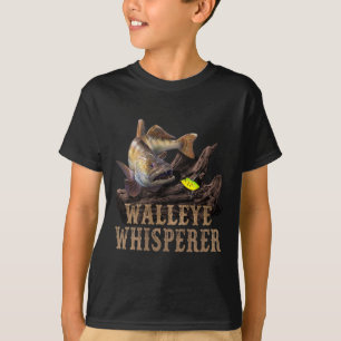 T-shirt Grand doré avec leurre de pêche dessinant un doré