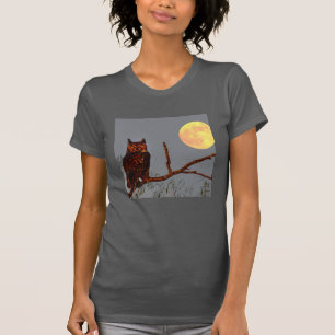 T-shirt Grand-duc d'Amérique Pleine Lune