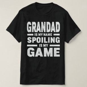 T-shirt Grand Est Mon Nom Spots Est Mon Grand-Père De Jeu