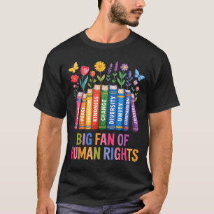 T-shirt Grand fan des droits de l'homme vintage floral arc