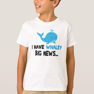 T-shirt grand frère baleine drôle de grossesse faire-part