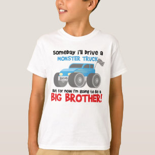 T-shirt Grand frère d'annoncer une grossesse dans un camio