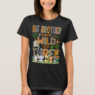 T-shirt Grand Frère de la Jungle et Trois 3e Anniversaire 
