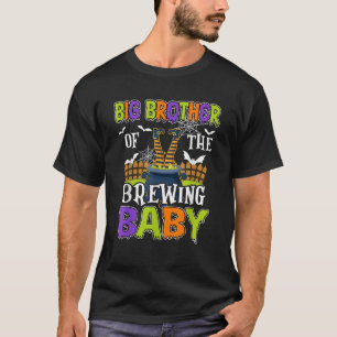 T-shirt Grand Frère de la Sorcière d'Halloween Bébé en Tra