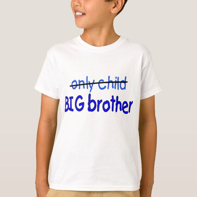 T-shirt grand frère pour enfant seulement (Devant)