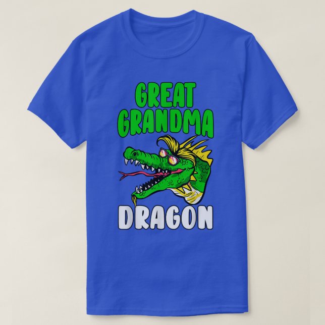 T-shirt Grand grand-mère Dragon Lover Fête des mères  (Design devant)