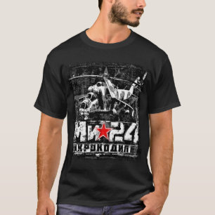 T-shirt Grand hélicoptère soviétique Mi-24