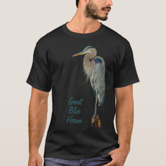 T-shirt Grand héron bleu