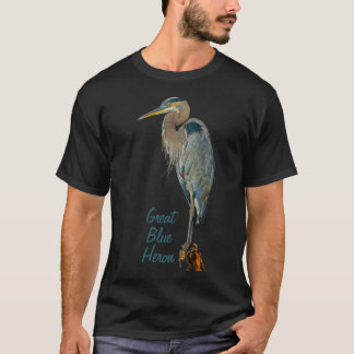 T-shirt Grand Héron Bleu