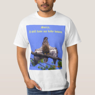 T-shirt Grand instantané drôle avec le bébé Eagle chauve