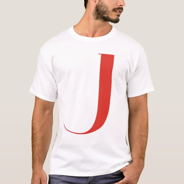 T-shirt Grand J : Jeanne Moderno Lettres (Devant)