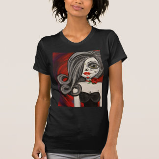 T-shirt Grand jour d'art d'oeil du crâne mort de sucre