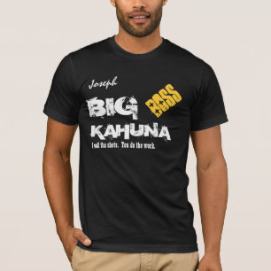 T-shirt GRAND KAHUNA nom fait sur commande V08 du patron