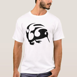 T-shirt Grand Kiwi noir en chemise