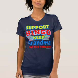 T-shirt Grand-maman de bingo-test de soutien drôle