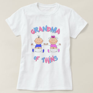 T-shirt Grand-maman des bébés jumeaux