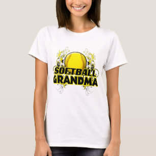T-shirt Grand-maman du base-ball (croix) .png