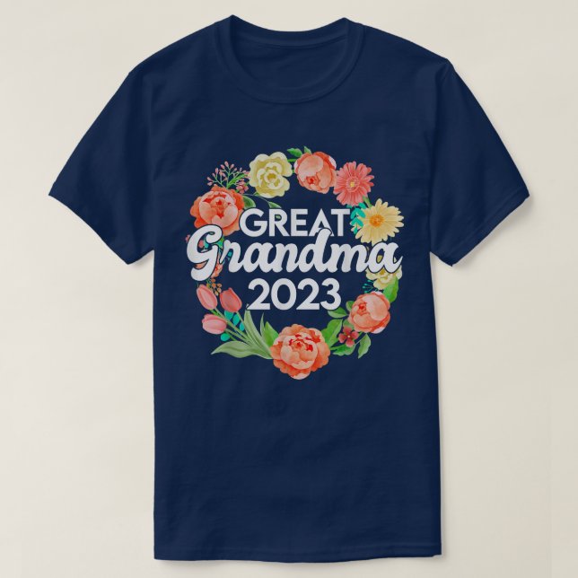 T-shirt Grand-mère 2023 Cadeau pour la Faire-part de gross (Design devant)