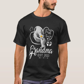 T-shirt Grand-mère 2023 Fête des Mères Première Fête Grand