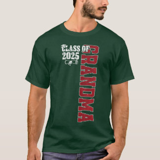 T-shirt Grand-mère 2025 Promotion Classe de Design de Fier