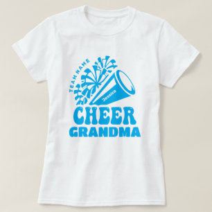 T-shirt Grand-mère avec nom d'équipe et nom de l'enfant pe