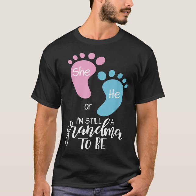 T-shirt Grand-mère Baby Genre Révéler à Grand-mère (Devant)