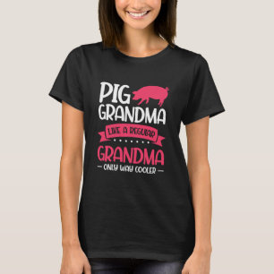 T-shirt Grand-Mère De Cochon Comme Un Moyen Régulier