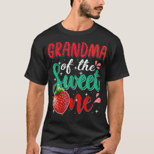 T-shirt Grand-mère de la douce une fraise 1er anniversaire