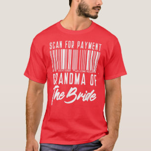 T-shirt Grand-mère de la mariée drôle numérisation pour pa