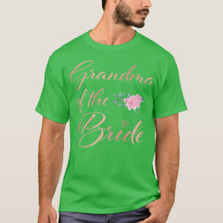 T-shirt Grand-mère de la mariée pour femmes Grand-mère de 