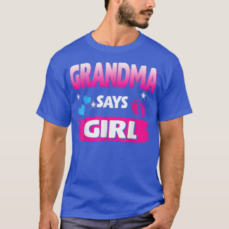 T-shirt Grand-mère de la révélation de genre dit fille jum