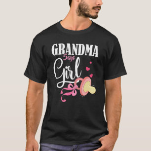 T-shirt Grand-mère de la révélation du genre dit Fille fut