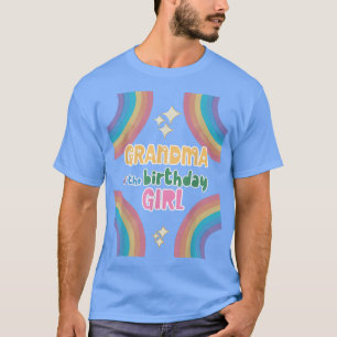 T-shirt Grand-Mère De L'Anniversaire Fille Arc-En-Ciel Thè