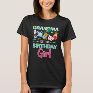 T-shirt Grand-Mère De L'Anniversaire Fille Onederland Rose