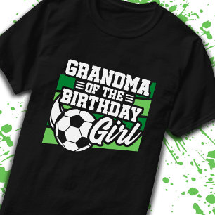 T-shirt Grand-mère de l'anniversaire filles de soccer Anni
