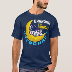 T-shirt Grand-Mère De L'Anniversaire Garçon Astronaut Anni