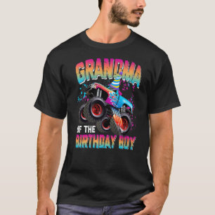 T-shirt Grand-mère de l'Anniversaire Garçon jumelé Monster