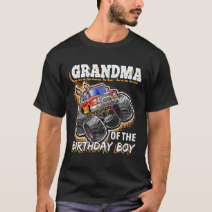 T-shirt Grand-mère de l'anniversaire Garçon Monster Camion