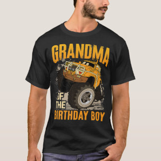 T-shirt Grand-mère de l'anniversaire Garçon Monster Camion