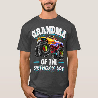 T-shirt Grand-mère de l'anniversaire garçon Monster Truck 