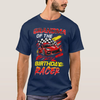 T-shirt Grand-Mère De L'Anniversaire Racer Race Party Fami