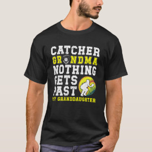 T-shirt Grand-mère de softball catcher Fière grand-mère d'