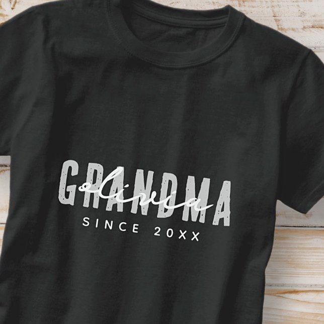 T-shirt Grand-mère depuis 20XX Moderne Simple Preppy (Créateur téléchargé)