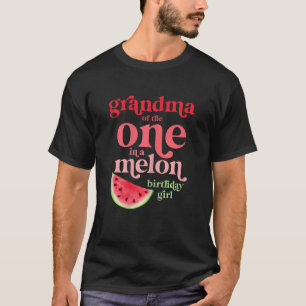 T-shirt Grand-Mère Des Filles De Celui Dans Un Melon Anniv