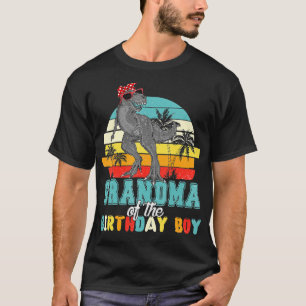 T-shirt Grand-mère Dinosaur Anniversaire Garçon Maman Matc