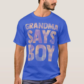 T-shirt grand-mère dit que le sexe du garçon révèle l'anno