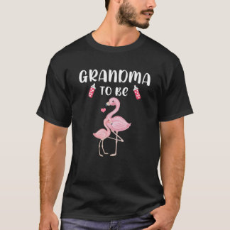 T-shirt Grand-mère doit être Flamant rose Baby shower pour