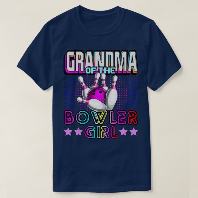 T-shirt Grand-mère du Bowler Girl Matching Family Bowling (Design devant)