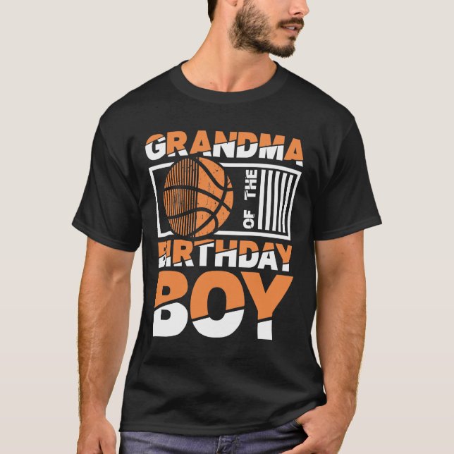 T-shirt Grand-Mère Du Garçon D'Anniversaire (Devant)